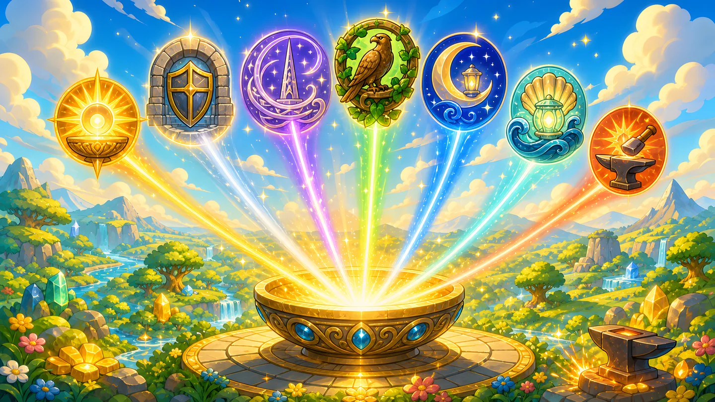 Eight gods built the world